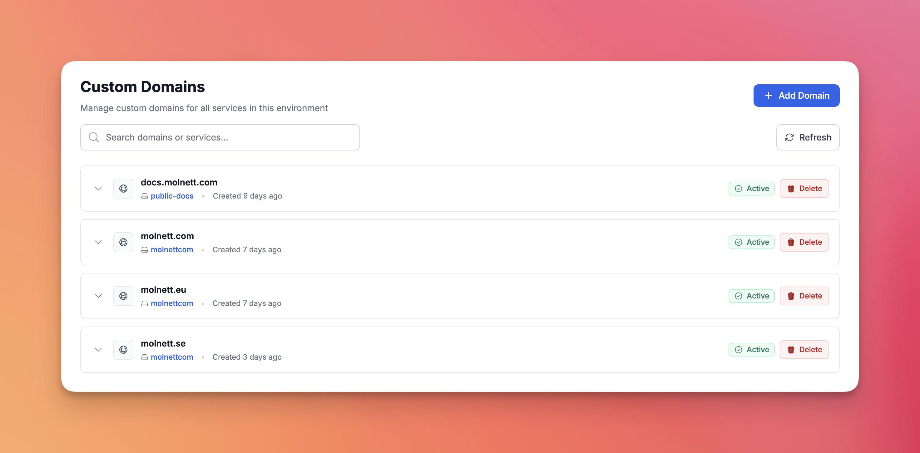 Custom Domains overview